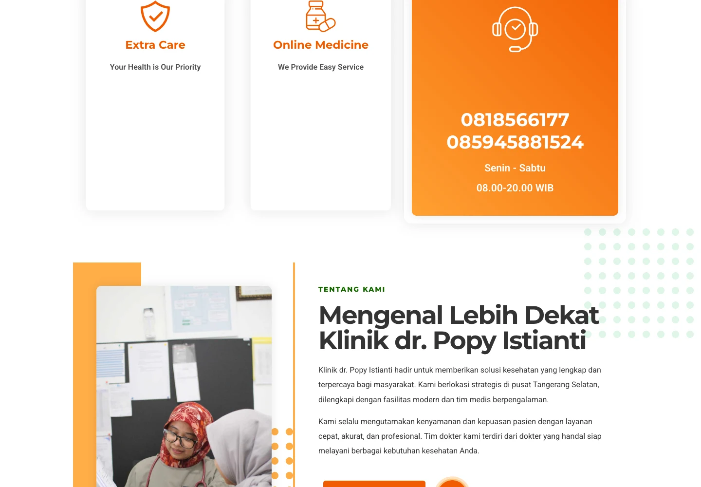 Additional Klinik dr. Popy Istianti project documentation from Kai’s portfolio