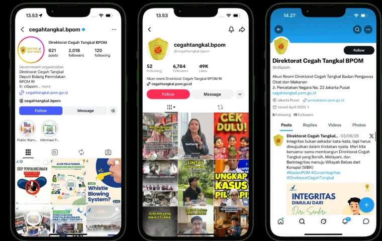Cegah Tangkal BPOM social media and campaign designs