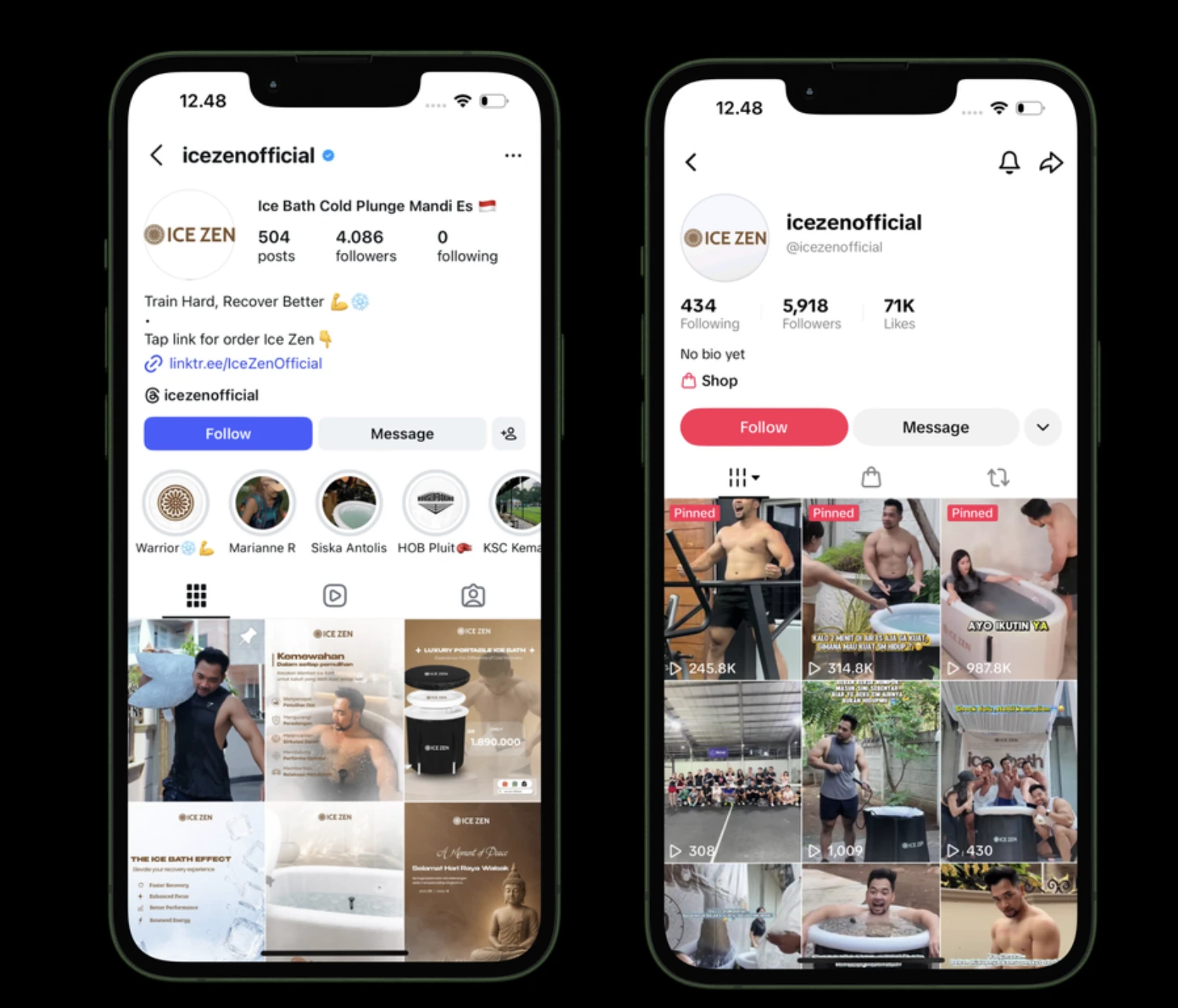 Icezen Official social media and campaign designs